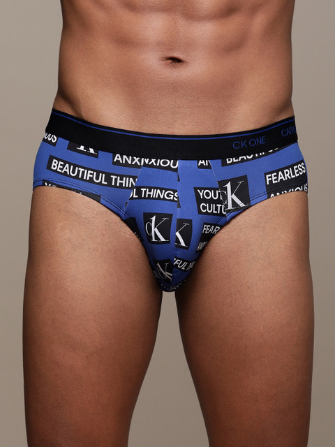 

Calvin Klein Underwear Men Blue Printed Briefs NB2224CL7