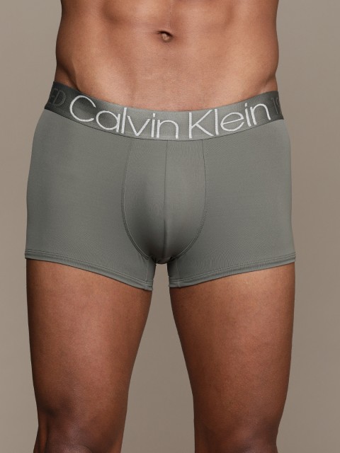 

Calvin Klein Underwear Men Grey Solid Trunks NEW-NB15685GS