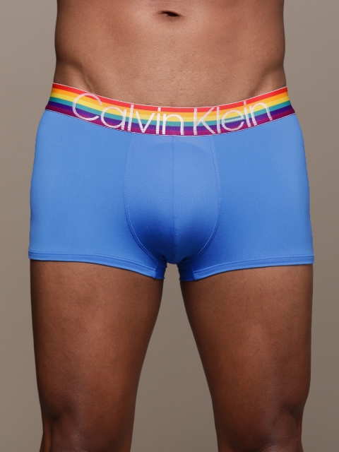 

NEW Calvin Klein Underwear Blue Solid Low Rise Trunk NB2204DR4