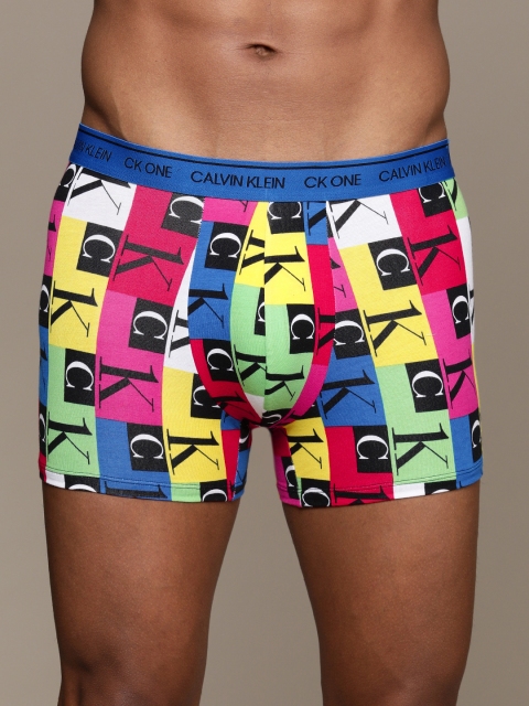 

Calvin Klein Underwear Men Multi -Coloured Printed Low Rise Trunk NB2216FP7