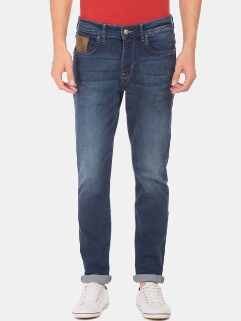 

U.S. Polo Assn. Denim Co. Men Navy Blue Slim Fit Mid-Rise Clean Look Stretchable Jeans
