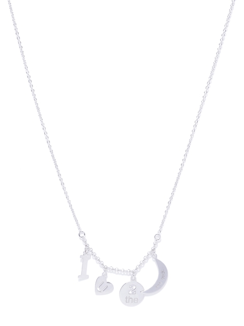 

Carlton London Silver-Toned Rhodium-Plated Necklace