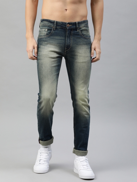 

HERE&NOW Men Blue Slim Fit Mid-Rise Clean Look Stretchable Jeans