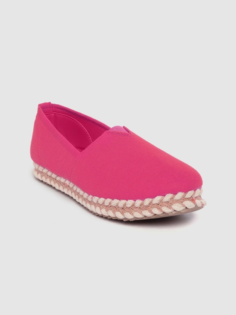 

DressBerry Women Pink Solid Espadrilles