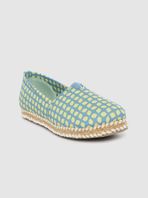 

DressBerry Women Blue & Yellow Printed Espadrilles