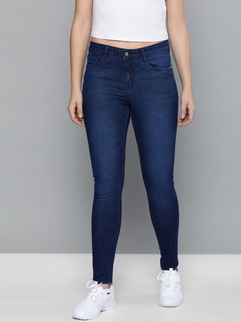 

Harvard Women Blue Skinny Fit Mid-Rise Clean Look Stretchable Jeans