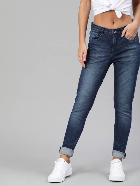 

Harvard Women Blue Skinny Fit Mid-Rise Clean Look Stretchable Jeans