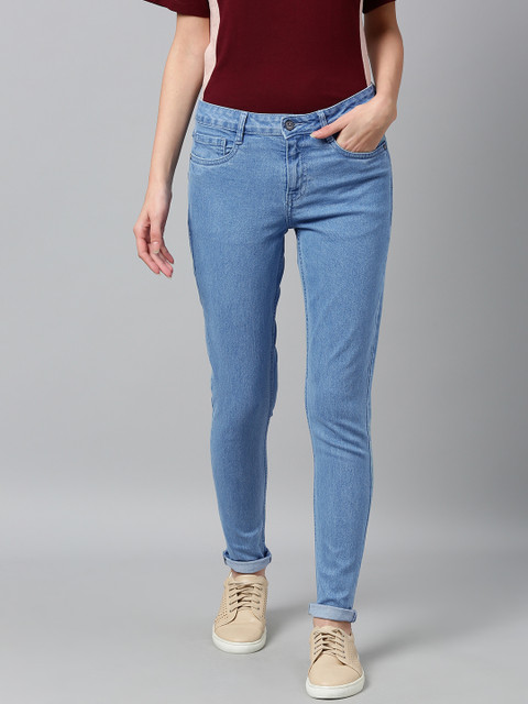 

Harvard Women Blue Skinny Fit Mid-Rise Clean Look Stretchable Jeans