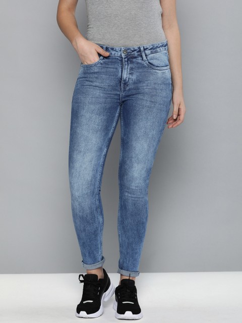 

Harvard Women Blue Skinny Fit Mid-Rise Clean Look Stretchable Jeans