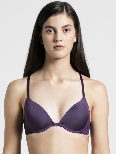 

Jockey Purple Solid Underwired Lightly Padded T-shirt Bra 1815-0103