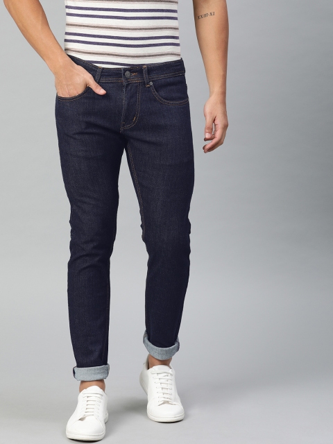 

American Crew Men Blue Slim Fit Mid-Rise Clean Look Stretchable Jeans