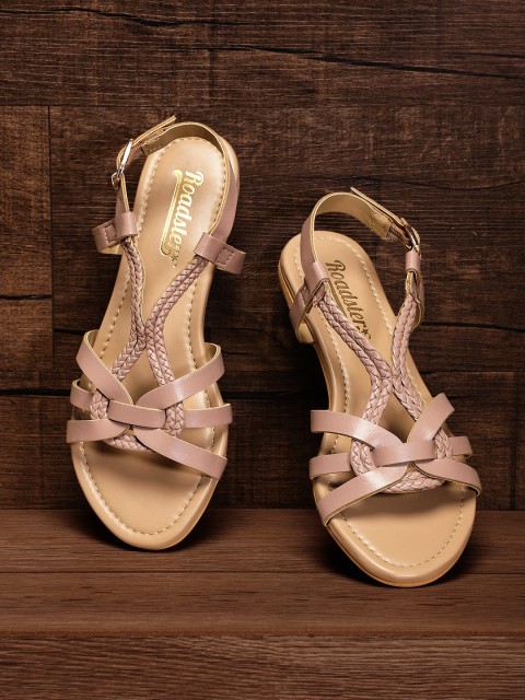 

Roadster Women Dusty Pink Solid Open Toe Flats