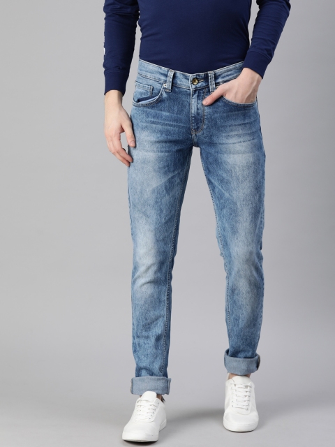 

SPYKAR Men Blue Skinny Fit Low-Rise Clean Look Stretchable Jeans