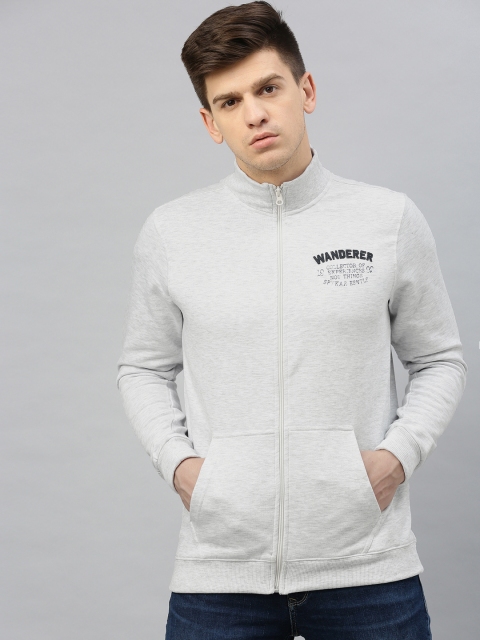 

SPYKAR Men Off-White Slim Fit Solid Sweatshirt