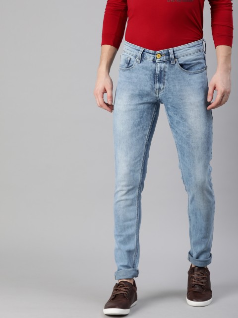 

SPYKAR Men Blue Skinny Fit Low-Rise Clean Look Stretchable Jeans