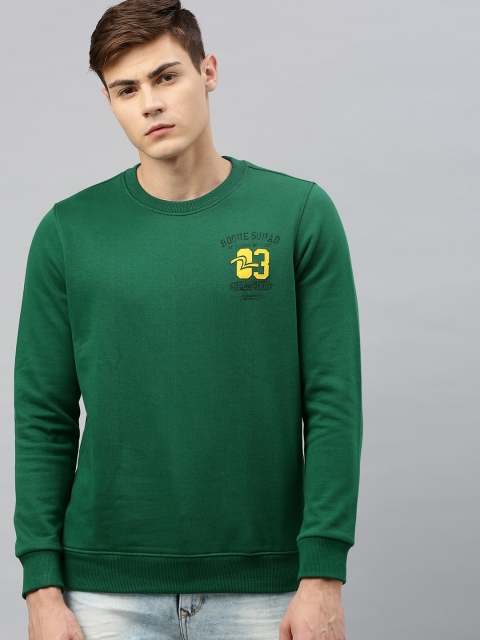 

SPYKAR Men Green Slim Fit Solid Sweatshirt