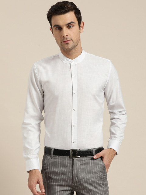 

SOJANYA Men White Classic Regular Fit Solid Formal Shirt