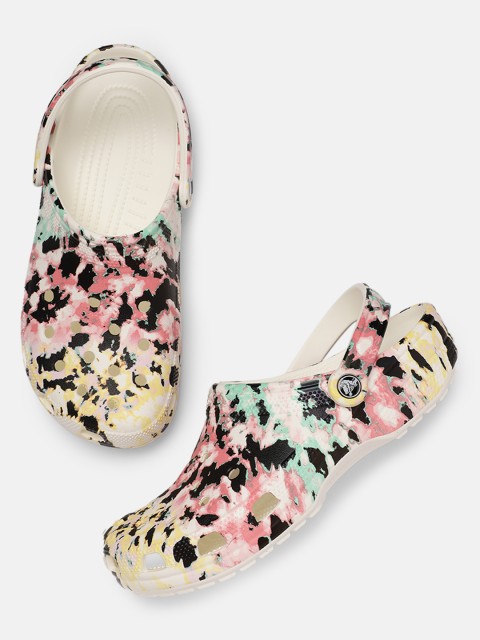 

Crocs Unisex Multicoloured Printed Classic Tie Dye Mania Clogs, Multi