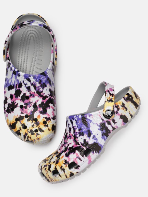

Crocs Unisex Multicoloured Printed Tie Dye Mania Clogs, Multi