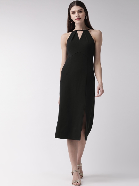 

20Dresses Women Black Solid A-Line Dress