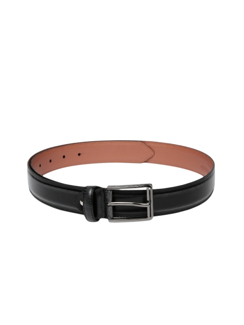 

Van Heusen Men Black Solid Leather Belt