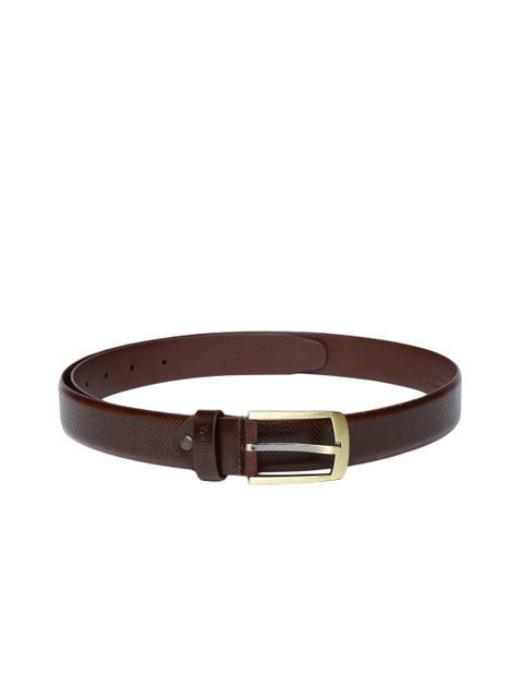 

Van Heusen Men Brown Textured Leather Belt