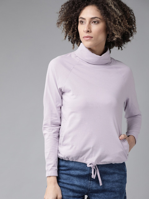 

Roadster Women Lavender Solid Top
