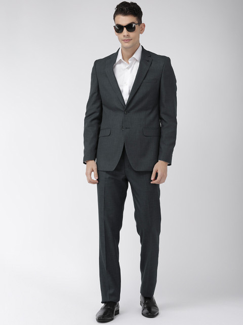 

Raymond Men Navy Blue Solid Contemporary Fit Single-Breasted Formal Suit