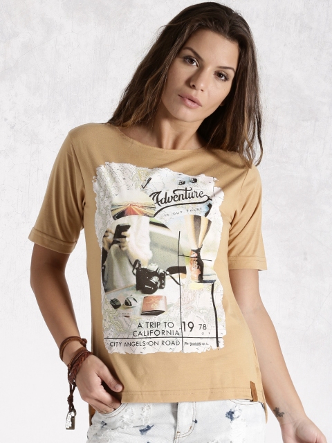 

Roadster Khaki Printed Top