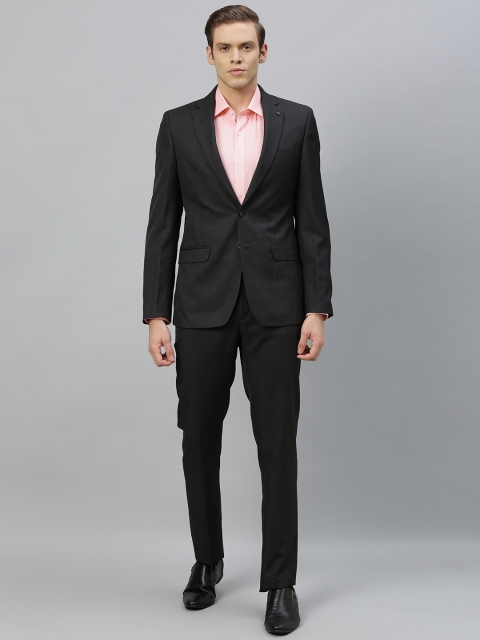 

Raymond Men Black Slim Fit Solid Single-Breasted Formal Suit