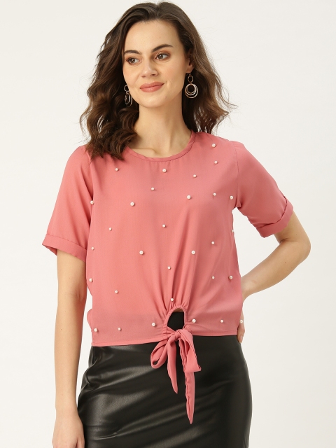 

Chinyere Women Pink Embellished Top