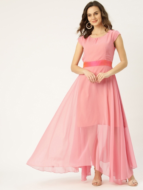 

Chinyere Women Pink Solid Maxi Dress
