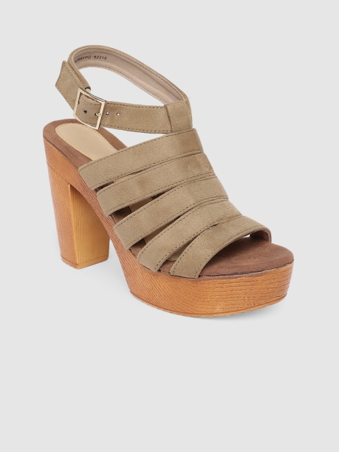 

Catwalk Women Taupe Solid Block Heels