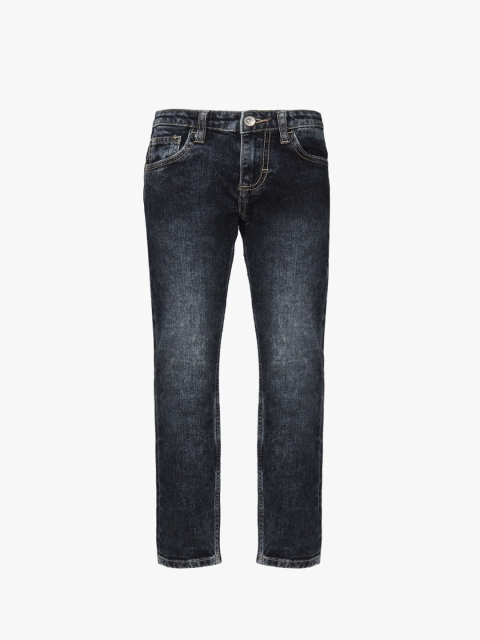 

United Colors of Benetton Boys Charcoal Grey Slim Fit Mid-Rise Clean Look Jeans