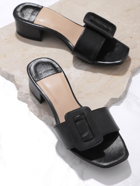 

her by invictus Women Black Solid Block Heels