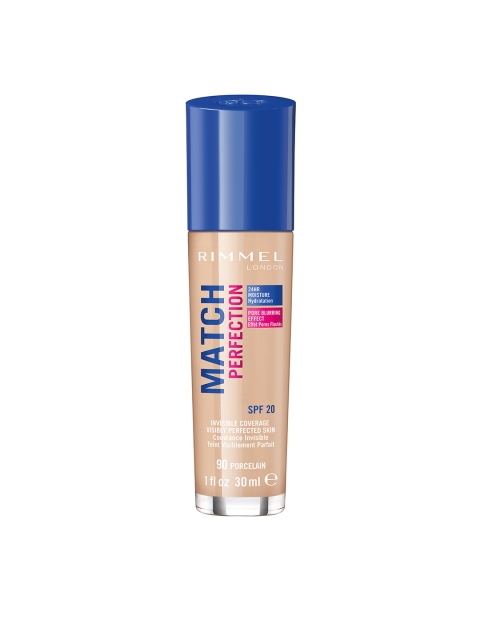 

RIMMEL London Match Perfection SPF 20 Foundation 90 Porcelain - 30 ml, Beige
