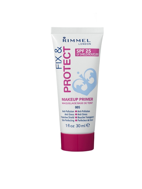 

RIMMEL London 005 SPF 25 UV Shield Fix & Protect Makeup Primer 30 ml, White