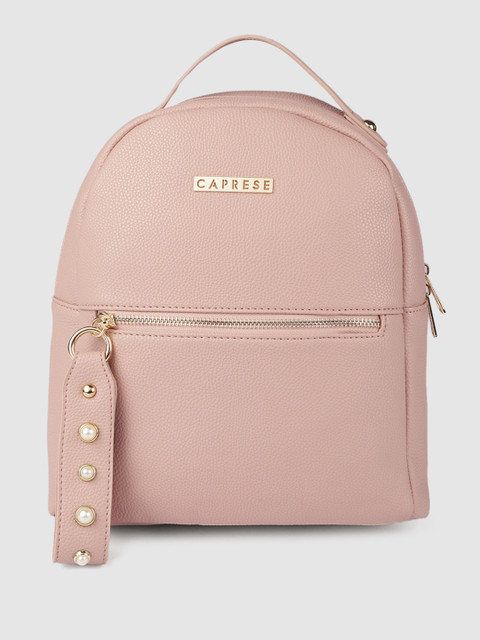 

Caprese Women Nude Pink ROME Textured Backpack