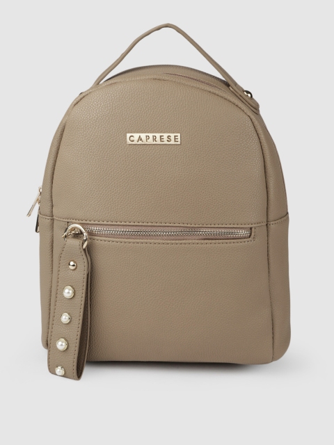 

Caprese Women Brown ROME Textured Backpack