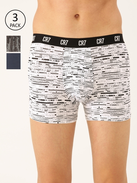 

CR7 Cristiano Ronaldo Men Pack of 3 Trunks 8110-49-700, White
