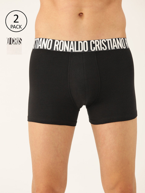 

CR7 Cristiano Ronaldo Men Pack of 2 Solid Trunks 8103-49-900, White
