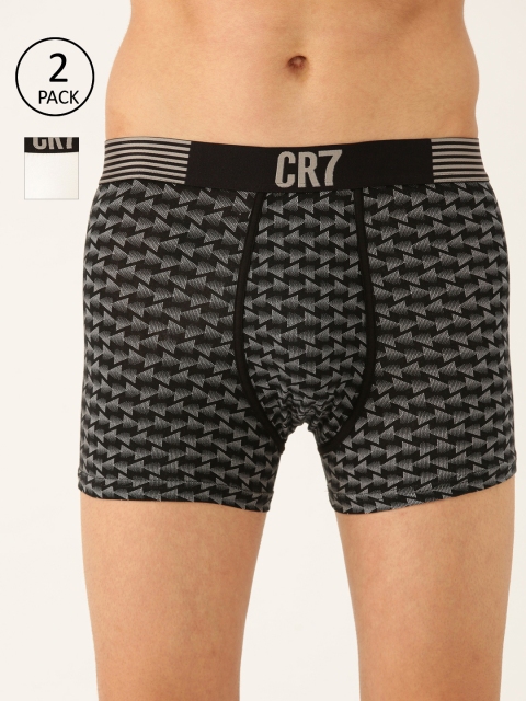 

CR7 Cristiano Ronaldo Men Pack of 2 Trunks 8302-49-535, White