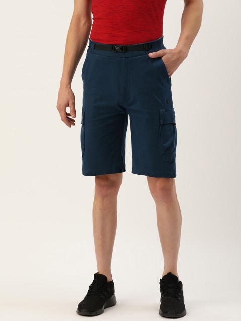 

Proline Active Men Blue Slim Fit Solid Sports Shorts