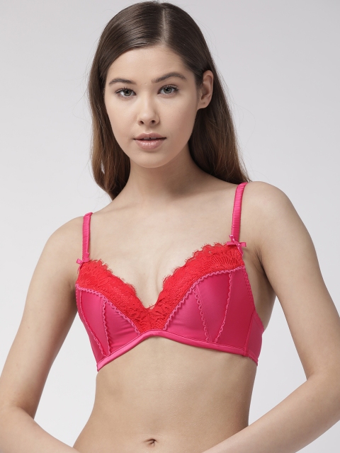 

Marks & Spencer Pink Solid Non-Wired Lightly Padded Everyday Bra T817721