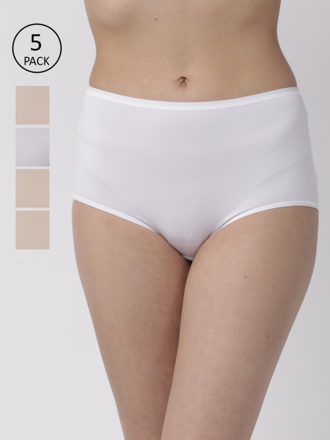 

Marks & Spencer Women Pack Of 5 Boy Shorts Briefs T614104, Beige