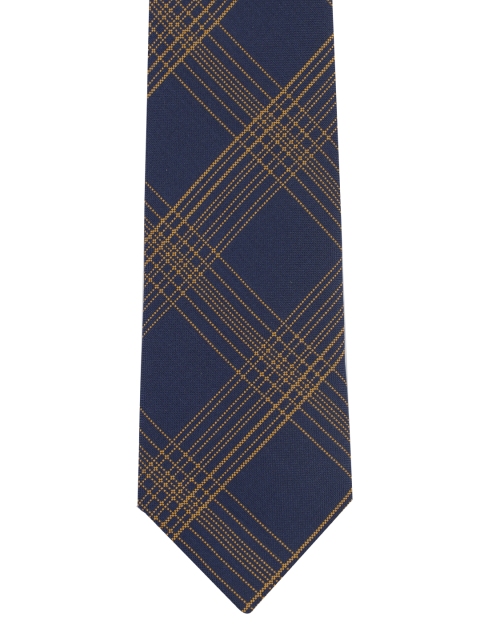 

Louis Philippe Navy Blue Woven Design Broad Tie