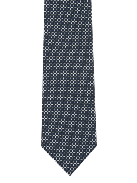 

Louis Philippe Navy Blue Checked Broad Tie