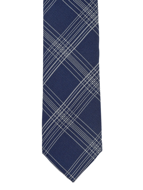 

Louis Philippe Navy Blue Woven Design Broad Tie