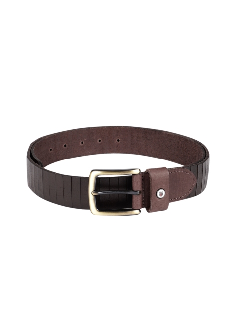 

Louis Philippe Sport Men Brown Textured Leather Belt
