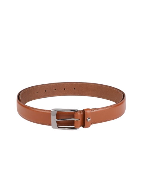 

Louis Philippe Men Tan Brown Solid Genuine Leather Belt